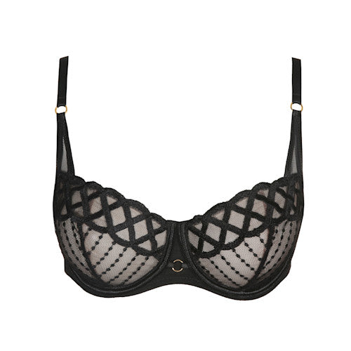 Soutien-Gorge Balconnet Couture Verticale - Marie Jo Jhana Noir, Élégance Et Confort -N°95